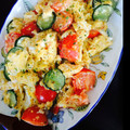 3o2u7's cooksnap of when they made 簡単！キュウリトマトたまごマヨ炒め★.