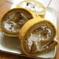 HHYY's cooksnap of when they made 抹茶ロールケーキ☆渋皮煮入り☆.
