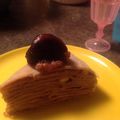 MrsWeber's cooksnap of when they made ☆ミルクレープ☆チェリー乗せ.