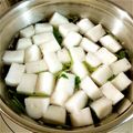 eiyoushi's cooksnap of when they made 三つ葉とはんぺんのお吸い物☆ごま油風味.