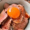 ☆maripei☆'s cooksnap of when they made ☆タレが決め手！絶品ローストビーフ丼☆.