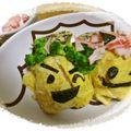 ゆけり３兄弟's cooksnap of when they made 節分キャラ＊黄色の鬼さんおにぎり.