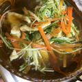 ダサコ's cooksnap of when they made みず菜と油揚げの煮浸し.