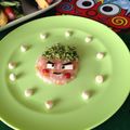 みほじゅな's cooksnap of when they made 節分の離乳食中期☆赤鬼さんプレート.
