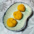 yurima's cooksnap of when they made カボチャの茶巾絞り.