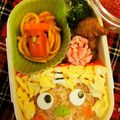akohal's cooksnap of when they made 節分＊赤鬼ウインナーのキャラ弁.