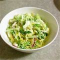 発明王's cooksnap of when they made 白菜＆水菜の卵サラダ.