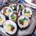 ｸﾏﾘｴ's cooksnap of when they made 菜の花ごま和えヘルシー巻き寿司（恵方巻）.