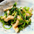 ■茉莉■'s cooksnap of when they made 小さな一皿♪ささみとみつばの辛子醤油あえ.