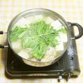 かふぇmomo's cooksnap of when they made 手軽でヘルシー♪『水菜のポカポカ湯豆腐』.