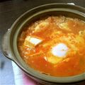 はなみれな's cooksnap of when they made スンドゥブ風キムチ雑炊✿.
