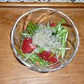 あらがき先輩's cooksnap of when they made 水菜とわかめのサラダ.