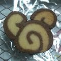 lietan's cooksnap of when they made 簡単クッキー☆渦巻きミッキー♪.