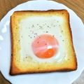 ＊なぁ＊'s cooksnap of when they made ★目玉焼きトースト★.