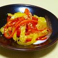 mako♡ばぁ's cooksnap of when they made 亜麻仁油でパプリカの胡麻サラダ.