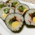 快くん's cooksnap of when they made 菜の花ごま和えヘルシー巻き寿司（恵方巻）.