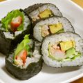 yukari−♡'s cooksnap of when they made 恵方巻きにもっ☆王道太巻き☆サラダ巻き♪.