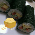 おろくにける's cooksnap of when they made ★漬けサーモンときゅうりの巻き巻恵方巻き.