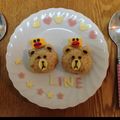 いちごみかん大福's cooksnap of when they made キャラ弁☆簡単♪LINEのブラウン.