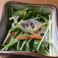 ゆい子。's cooksnap of when they made 水菜とれんこんの和風サラダ.