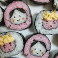 あさはな日和's cooksnap of when they made 節分に☆簡単可愛い鬼&おたふく巻き寿司.