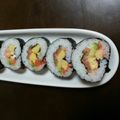 豆乳pudding's cooksnap of when they made 鮭とアボカドの太巻き.