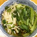 AOうさぎ's cooksnap of when they made 小松菜とエノキの煮物とろろ梅あん.
