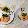 ままっくす's cooksnap of when they made 節分の離乳食中期☆赤鬼さんプレート.