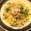 かんかん００８'s cooksnap of when they made 絶品！納豆と春菊の和風スパゲティ.
