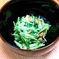 sunamam's cooksnap of when they made 納豆水菜サラダ.