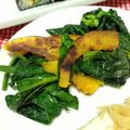 ネコミチ's cooksnap of when they made ほうれん草とかぼちゃのバターソテー.
