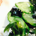Baaarbie's cooksnap of when they made ☆きゅうりとわかめの酢の物☆.