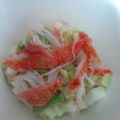 菅谷神輿愛好会's cooksnap of when they made アボガド長芋カニカマの わさび醤油和え.