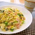 runa10's cooksnap of when they made ガーリックマヨ炒飯.