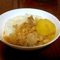 silvafumi's cooksnap of when they made ひよこ豆と豚肉のトマト煮クスクス添え.