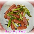 hirousao's cooksnap of when they made クレソルだけ★アスパラとウインナー炒め.
