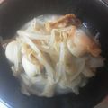 新米のらネコ's cooksnap of when they made ベビーホタテともやし玉葱のバター醤油炒め.