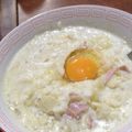 青海美輝's cooksnap of when they made お1人ランチに♬カルボナーラ風リゾット.