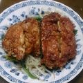 sige24's cooksnap of when they made 鶏肉をパリッと揚げて甘辛ダレでもやしと♪.