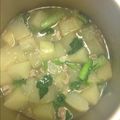 まお〜ん's cooksnap of when they made 大根と小松菜のそぼろあん／圧力鍋レシピ.