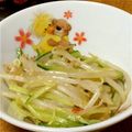 ＊みぃ子㌔＊'s cooksnap of when they made ピリ辛 胡瓜とモヤシのごま油炒め.