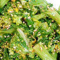 ぱにぱる's cooksnap of when they made お弁当の一品！　菜の花で簡単ごまあえ！.