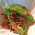 ym15's cooksnap of when they made スナップえんどうと小海老のおかか炒め♬.