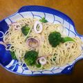 めぐまき's cooksnap of when they made いかとブロッコリーのペペロンチーノ.