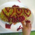 閑人舎's cooksnap of when they made 昭和レトロな味。ひき肉タップリオムレツ.