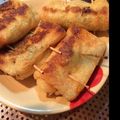 ショコラtaruto's cooksnap of when they made 簡単おつまみ　☆キムチ・チーズあげ巻き☆.
