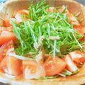 BYU's cooksnap of when they made ３分かからずできる簡単水菜サラダ.