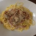 nuy's cooksnap of when they made 簡単～カルボナーラ.