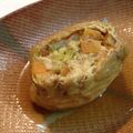 しろぽん63's cooksnap of when they made 鶏ミンチでキャベツ入り巾着煮★.