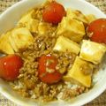 たじ満塁's cooksnap of when they made ミニトマ入り麻婆豆腐.